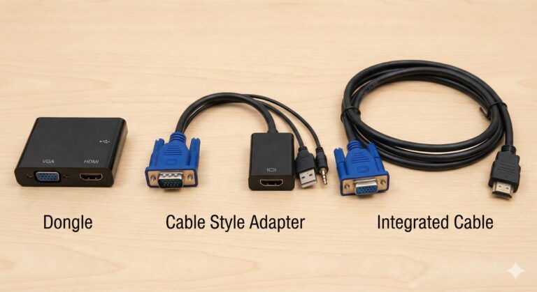 VGA to HDMI Types